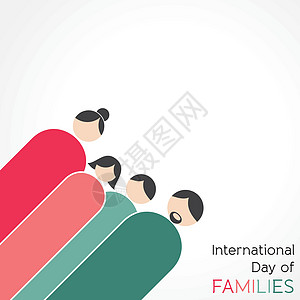 国际家庭日  4 人家庭的概念父亲母亲和女儿插图乐趣问候语丈夫爸爸父母女孩庆典假期妻子图片