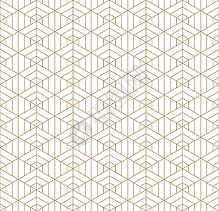 受日本久美子饰品启发的无缝几何图案网格格子屏幕插图三角形木头工艺装饰品纺织品墙纸图片