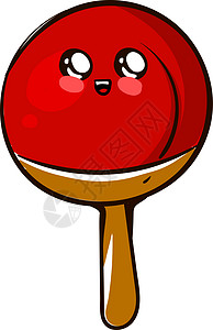 白色背景上的乒乓球拍插图矢量黑色乒乓球红色挑战闲暇娱乐网球爱好游戏橡皮图片