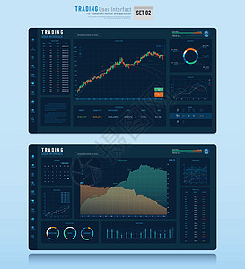 交易用户界面 00烛台药片市场统计平台投资数据横幅货币信息图片