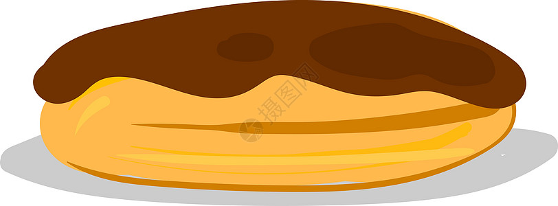 白色背景上的平面餐厅咖啡店插图烹饪蛋糕产品小吃早餐甜点烘烤图片