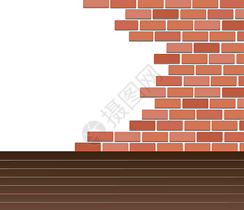 砖墙背景艺术 vecto墙纸栅栏风化石头材料建筑插图装饰白色棕色图片