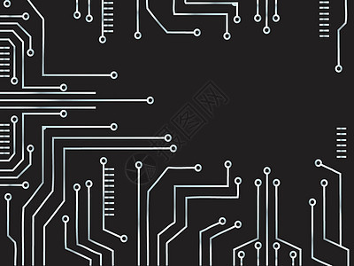 微芯片线技术和空间抽象背景数据活力艺术电脑工程网络母板木板蓝色芯片图片