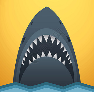 它制作图案的鲨鱼图标矢量卡通片艺术荒野标识海洋牙齿攻击钓鱼吉祥物捕食者图片
