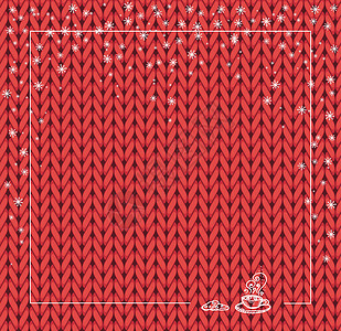 针织机织纱织物冬季框架 矢量羊毛模板背景 雪花茶 grpahic 插图纹理 冬衣面料 蓝光材料工艺衣服针织品降雪雪花装饰品纺织品图片