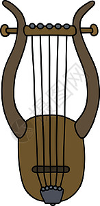 古希腊里尔乐器卡通片歌曲甲壳奶牛字符串喇叭音乐文化艺术图片