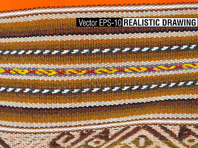 南美印地安梭织布艺术纺织品羊毛材料宗教传统手工组织毯子编织图片