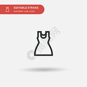 显示简单的矢量图标 说明符号设计模板 fu精品纺织品收藏套装插图女士店铺衣架网络魅力图片
