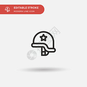 Helmet 简单向量图标 说明符号设计模板 f帽子建筑师职业承包商工具摩托车男人安全安全帽工作图片