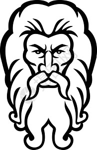 阿特拉斯希腊神前观察组织负责人标识卡通片泰坦英雄身份学校神话体育胡须插图图片