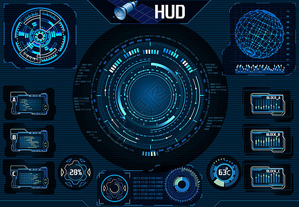 HUD卫星UI 导航 摄像头 图象要素 技术     说明图片