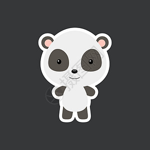 可爱有趣的小熊猫贴纸 适合动物的性格图片