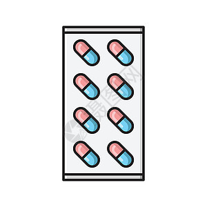平板药品药剂剂量医疗疾病药店插图处方药片治疗图片