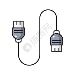 电缆线插头充电器金属白色港口夹子连接器技术绳索电脑图片