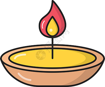 火灾庆典火焰插图传统卡片假期文化宗教斋月图片