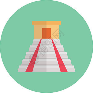 Itza 意大利语旅游地标万岁文化遗产插图纪念碑考古学金字塔寺庙图片