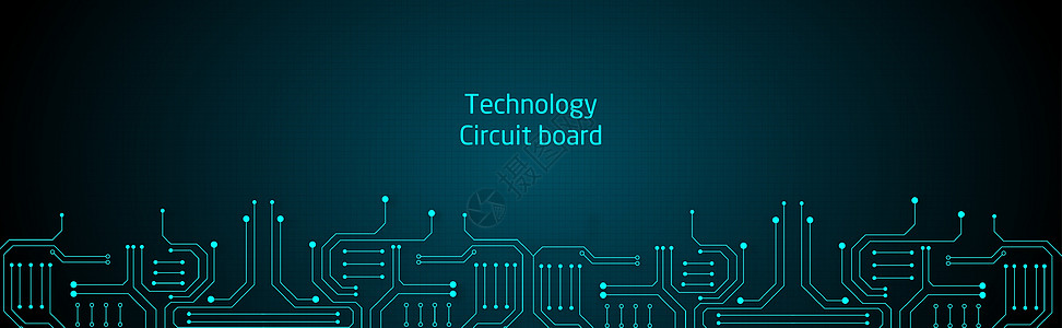 电路技术背景插图硬件科学概念互联网母板木板电脑处理器活力图片