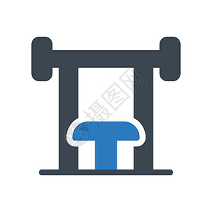 新闻报社杠铃卧推力量身体健身房机器重量插图训练运动图片