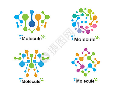 分子标志矢量插图设计商业生活原子化学品图表细胞药品技术微生物学标识图片