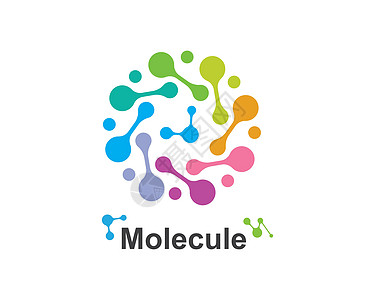 分子标志矢量插图设计医疗化学原子微生物学玻璃物理生物图表商业药品图片