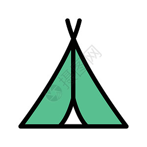 帐篷森林旅行活动远足露营者娱乐插图公园假期营火图片