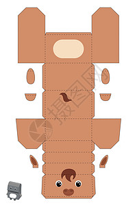 盒马生鲜派对礼品盒马设计用于糖果小礼物面包店 包模板伟大的设计适用于任何目的生日迎婴派对 矢量股票图设计图片