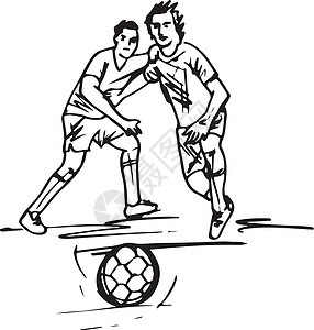 它制作图案的足球运动员团队艺术品男人涂鸦偶像素描娱乐联盟训练锦标赛图片