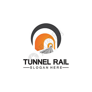 铁路与隧道标志图标矢量设计模板蒸汽卡通片插图引擎标识机车商业旅行速度车皮图片