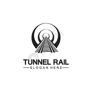 铁路与隧道标志图标矢量设计模板速度火车插图引擎货物运输城市车皮标识旅行图片