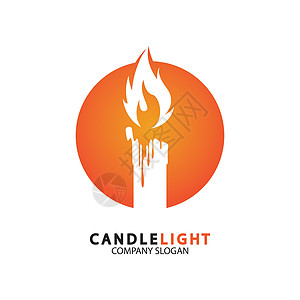 蜡烛灯图标标志设计矢量模板卡片芳香灯芯烛台收藏火焰假期生日标识烛光图片