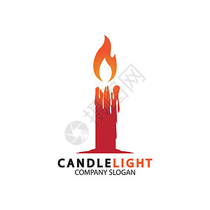 蜡烛灯图标标志设计矢量模板持有者芳香火焰教会庆典蜡烛辉光石蜡艺术标识图片