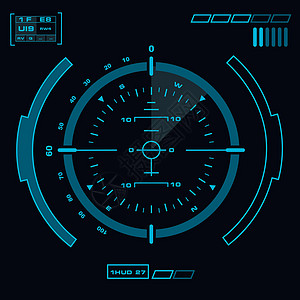 未来派蓝色虚拟图形触摸用户界面运动导航测试用户测量技术电脑柜台屏幕传感器图片