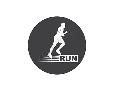 奔跑的人图标矢量图设计肌肉标识优胜者运动员竞赛海报乐趣运动男人活动图片