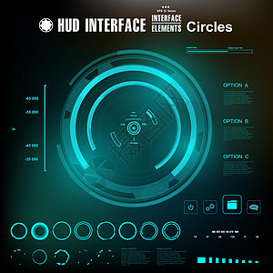 未来派虚拟图形触摸用户界面目标界面数据控制板导航系统柜台圆圈游戏航海高科技图片