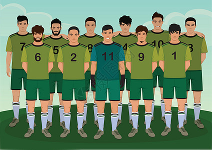 足球足球运动员锦标赛运动团体男生杯子冠军团队竞赛卡通片世界图片