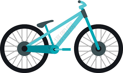 平面样式中的自行车图标驾驶齿轮速度运输闲暇车辆运动车轮城市活动图片