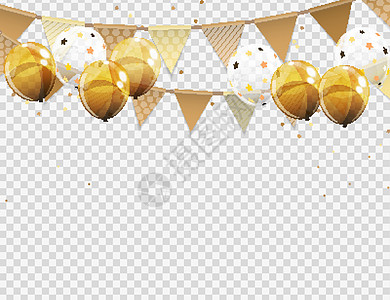 在透明背景上隔离空白页的彩色光泽氦气球组 它制作图案矢量空气细绳飞行礼物周年纪念日假期派对插图团体图片