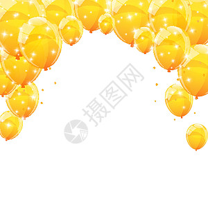 颜色有光泽的气球背景矢量图乐趣庆典空气节日狂欢标签惊喜墙纸团体生日图片