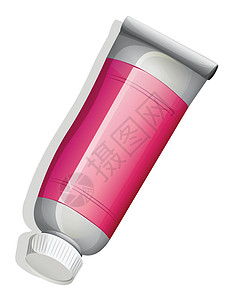 药盆俯视图凝胶药品洗剂牙膏白色粉色包装鸟眼天线管子图片