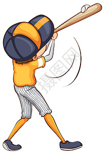 垒球锻炼卡通片绘画帽子白色青少年男生娱乐活动运动员图片
