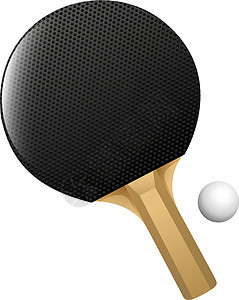 表网球乐趣卡通片运动物品黑色配饰娱乐乒乓球绘画木头图片