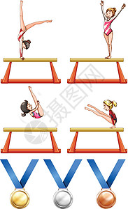 体操和女子运动员图片