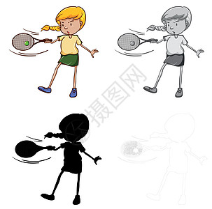 女网球运动员特征集图片