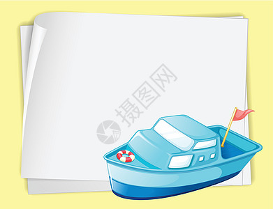 船和纸卡片边界阴影叶子玩具储蓄者草图浴缸海报框架图片