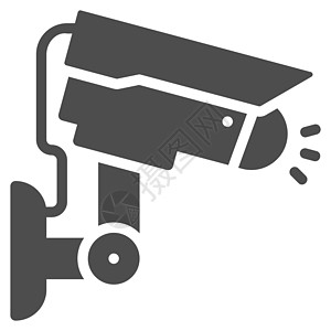 闭路电视图标设计字形样式安全街道技术注意力警卫视频白色监视器隐私控制图片