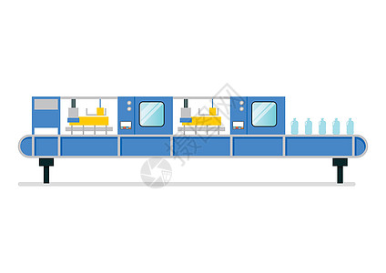 智能工厂工业的自动化带机机电脑引擎瓶子机器人制造业公司腰带流程产品生产图片