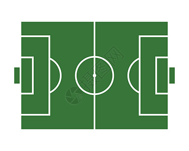 足球字段矢量图标插图设计玩家草地沥青运动操场角落绿色训练联盟团队图片