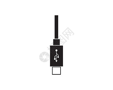 usb 图标矢量图黑色插座硬件驾驶贮存插头磁盘电脑技术力量图片