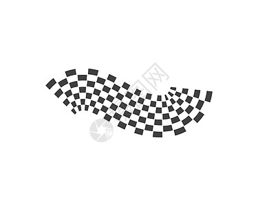 automotif 插图 vecto 的赛车旗帜图标发动机优胜者棋盘运动车速字体公式维修条纹标识图片