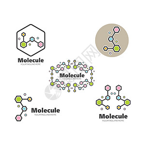 分子标志矢量插图设计微生物学生物技术标识物理药品细胞原子医疗化学品图片